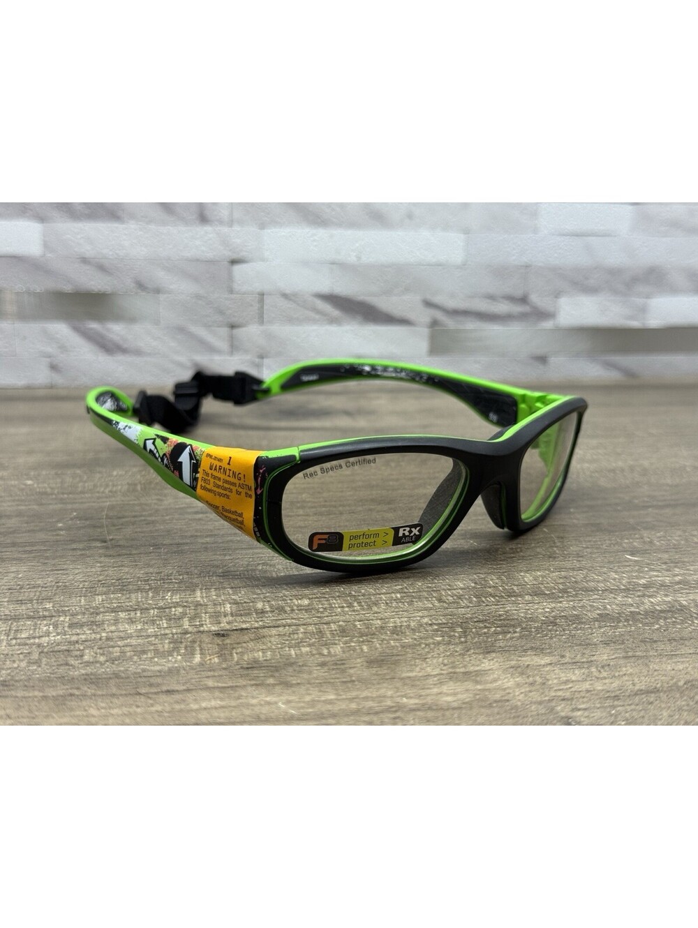 NEW Liberty Sport Rec Specs Morpheus Black/Lime Green 51-17-125 Goggles F8 Z349